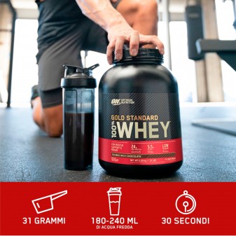 Optimum Nutrition Proteine Whey Serious Mass Cioccolato 2,73kg e Gold