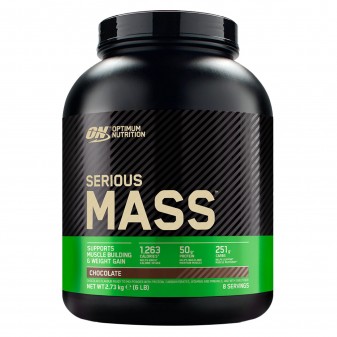 Optimum Nutrition Proteine Whey Serious Mass Cioccolato 2,73kg e Gold